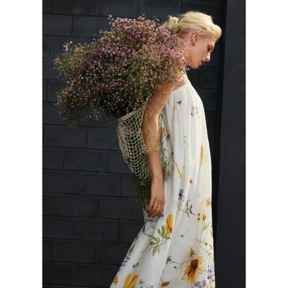 LAST DAY - H&M Wildflower Linen Blend Floral Dress - Picture 8 of 10